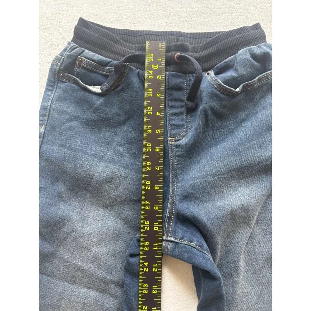 Sonoma Adaptive Jeans Kids Small Blue Elastic Waist Hook and Loop‎ Leg Openings